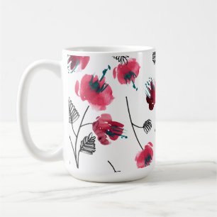 Blumenrosa Blume Wrap-68881 Kaffeetasse