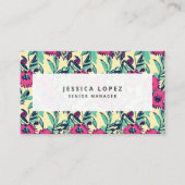 Blumenrosa Blumenbilder Generisches Business C Visitenkarte (Vorderseite)