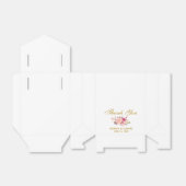 Blumenrosa Blush Gold Hochzeit Dank B Geschenkschachtel (Ungefaltet)