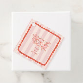 Blumenrosa Botanische Stripensehen Geschenkanhänger (Beispiel)