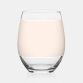 Blumenrosa Bouquet Stripe Wedding Weinglas Ohne Stiel (Rückseite)