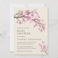 Blumenrosa Cherry Blossom Girl Babydusche