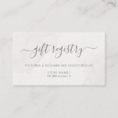 Blumenrosa Cherry Blossom Wedding Gift Registry Begleitkarte (Vorderseite)