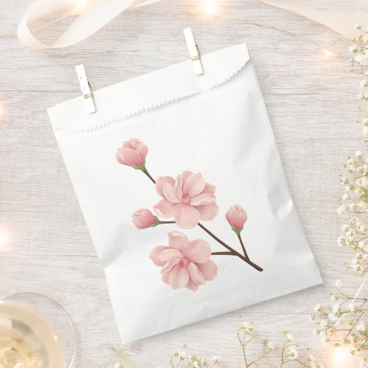 Blumenrosa Cherry Blossom Wedding Party Geschenktütchen (Ausgeschnitten)