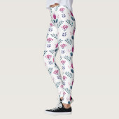 Blumenrosa-Design Leggings (Links)