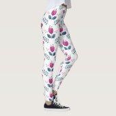 Blumenrosa-Design Leggings (Rechts)