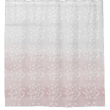 Blumenrosa Duschvorhang
