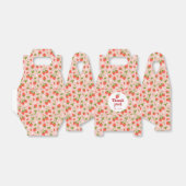 Blumenrosa Erdbeermuster Personalisiertes Party Geschenkschachtel (Ungefaltet)