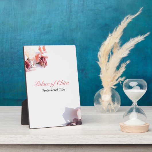 Blumenrosa Fotoplatte (Seite)