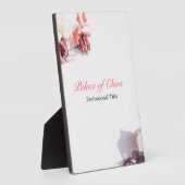 Blumenrosa Fotoplatte (Seite)