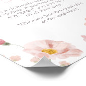 Blumenrosa-Frühlingsbaby im Bloom Sage nicht Baby Poster (Ecke)