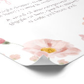 Blumenrosa Frühlingsbaby in Bloate Late Night Diap Poster (Ecke)