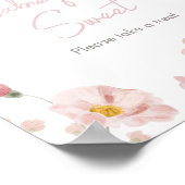 Blumenrosa Frühlingsbaby in Bloom Babys ist süß Poster (Ecke)