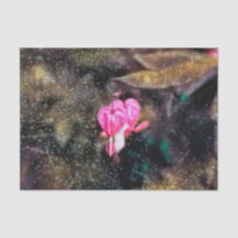Blumenrosa Glitzer Textur Bluten Herz
