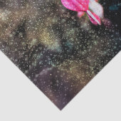 Blumenrosa Glitzer Textur Bluten Herz Seidenpapier (Ausschnitt)