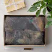 Blumenrosa Glitzer Textur Bluten Herz Seidenpapier (Geschenk)