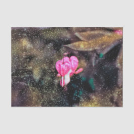 Blumenrosa Glitzer Textur Bluten Herz Seidenpapier