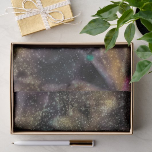 Blumenrosa Glitzer Textur Bluten Herz Seidenpapier (Geschenk)