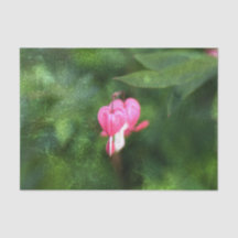 Blumenrosa, grüne Textur blutende Herzen