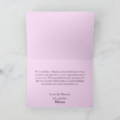 Blumenrosa-Handling Morning Glory Dankeskarte (Innenseite)