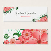 Blumenrosa Hibiskus Gastgeschenk Hochzeit oder Lie (Vorne & Hinten)