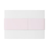 Blumenrosa Hochzeit Einladungsbanderole (Rückseitenbeispiel)