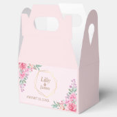 Blumenrosa Hochzeit Geschenkschachtel (Geöffnet)