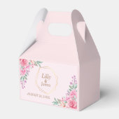 Blumenrosa Hochzeit Geschenkschachtel (Vorderseite)
