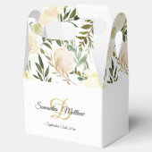 Blumenrosa Hochzeit von Elfenbein Geschenkschachtel (Geöffnet)