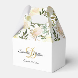 Blumenrosa Hochzeit von Elfenbein Geschenkschachtel