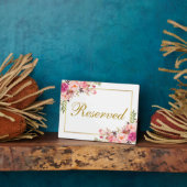 Blumenrosa Hochzeitskalender für Aquarellfarben Re Fotoplatte (Seite)