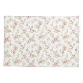 Blumenrosa Hütte Gartenmuster Kissenbezug (Rückseite)