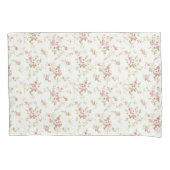Blumenrosa Hütte Gartenmuster Kissenbezug (Vorderseite)