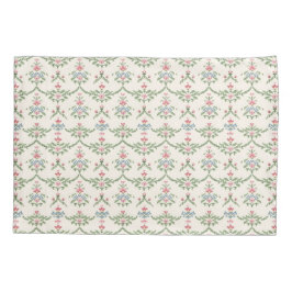 Blumenrosa Hütte Gartenmuster Kissenbezug