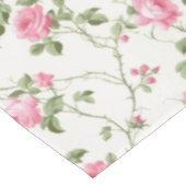 Blumenrosa Hütte Gartenmuster Tischdecke (Schrägansicht)