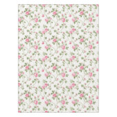 Blumenrosa Hütte Gartenmuster Tischdecke (Vorderseite)