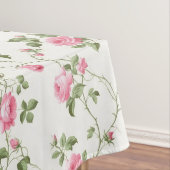 Blumenrosa Hütte Gartenmuster Tischdecke (Beispiel)