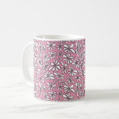 Blumenrosa Kaffeetasse (Vorderseite Links)
