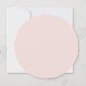 Blumenrosa-Krautaufe Einladung (Rückseite)