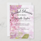 Blumenrosa, Lavendel Hydrangea Brautparty Invi Einladung (Vorderseite)