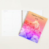 Blumenrosa Lila Glitterie Individuelle Name Gesche Planer (Anzeige)