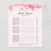 Blumenrosa Makeup Haare Sternliste Preise (Vorderseite)