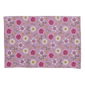 Blumenrosa Moderne Dianthus & Daisy Hand Gezeichne Kissenbezug (Vorderseite-Links)