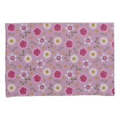 Blumenrosa Moderne Dianthus & Daisy Hand Gezeichne Kissenbezug (Vorderseite-Rechts)