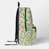 Blumenrosa-Muster-2367 Bedruckter Rucksack (Links)
