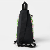 Blumenrosa-Muster-2367 Crossbody Bag (Rückseite)