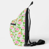 Blumenrosa-Muster-2367 Crossbody Bag (Rechts)