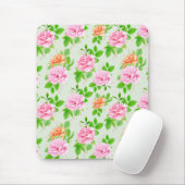 Blumenrosa-Muster-2367 Mousepad (Mit Mouse)