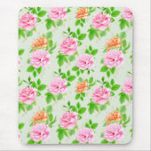Blumenrosa-Muster-2367 Mousepad (Vorne)
