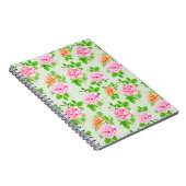 Blumenrosa-Muster-2367 Notizblock (Rechte Seite)